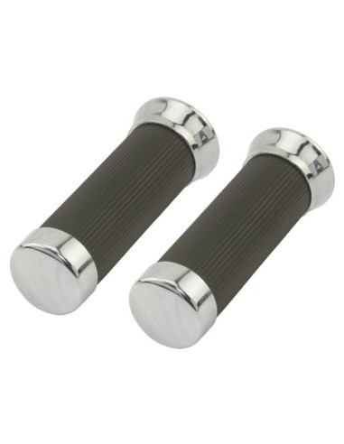 Grips 7/8 long 130mm Classic HT-92 Black/Chrome.